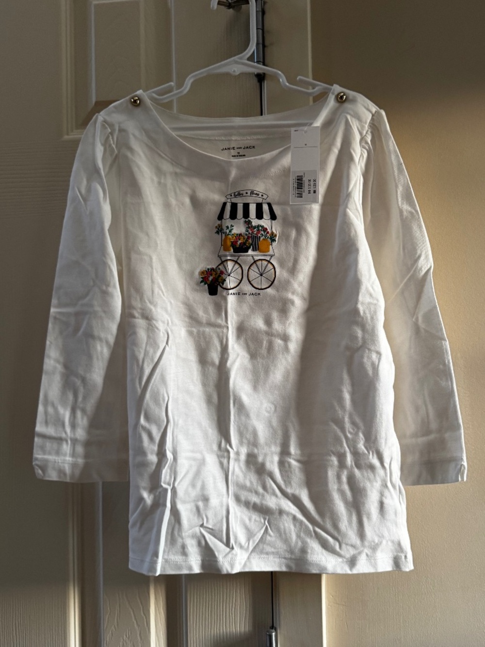 Janie & Jack Girls Long-Sleeve Top Size 12 New with Tags